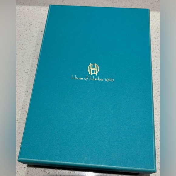 NWT House of Harlow 1960 Gold-Tone Double Chain Layered Necklace - Picture 4 of 4